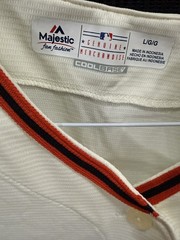 Two Majestic San Francisco Giants Cool Base Women’s Sz Lg Jersey MLB Clean