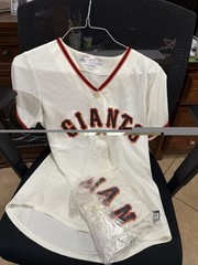 Two Majestic San Francisco Giants Cool Base Women’s Sz Lg Jersey MLB Clean