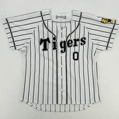 Hanshin Tigers Jersey Mens Medium White Japan NPB Baseball Osaka Yamato 0 Mizuno