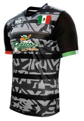 Jersey Mexico Pericos de Puebla 100% Polyester BlackGrey_Made in Mexico