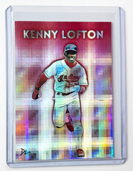 Kenny Lofton Limited Artist Signed “Cleveland Indians” Refractor Card 1/1