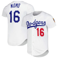Men’s Custom Sewn Stitched #16 Nomo White Jersey XS-5XL