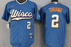​​Tariffs​ Free! MIL Brewers City Connect Blue Cool Base Sewn Stitched Jersey.