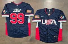#99 Aaron Judge Team USA Stitched Blue 2026 World Baseball Classic Jersey