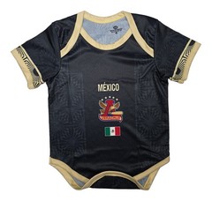 Mexico Baby Outfit Infant bodysuit Fan Aguilas de Veracruz Lightweight Black