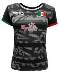 Women Jersey Mexico Momias de Guanajuato 100% Polyester Black/Grey