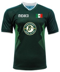 Jersey Mexico Bravos de Leon 100% Polyester Forest Green
